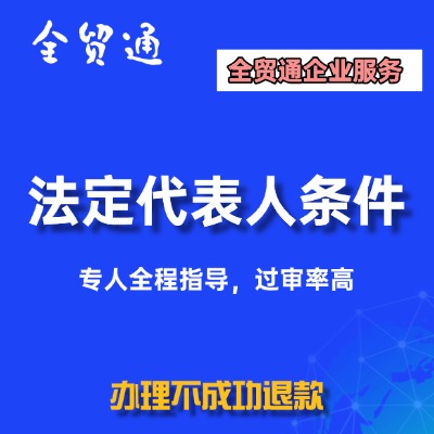 法定代表人条件